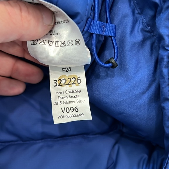 Outdoor Research Coldsnap Down Jacket in Galaxy Blue with Logo Size Large - Picture 7 of 13